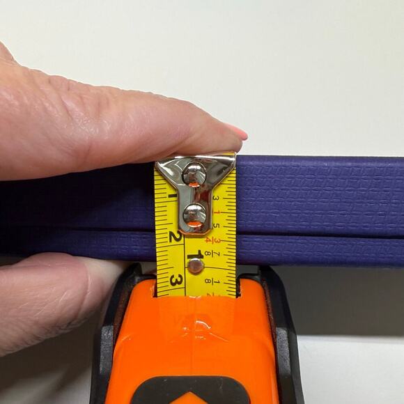 Swarovsky | Bracelet Storage Box w/ Gift Bag | Navy Blue | 8.75 x 2 x 1 in. - Picture 6 of 16